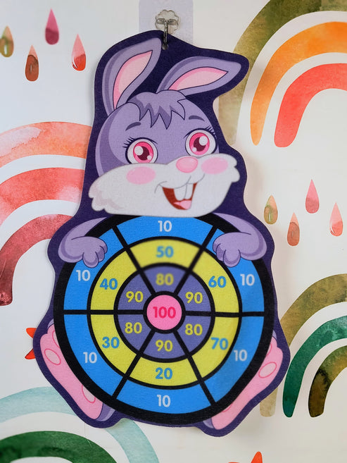 Felt Dart Board Kids Game Fun Assorted Themes with 3 Velcro Balls Perfect Indoor Game for Boys & Girls (RR701)