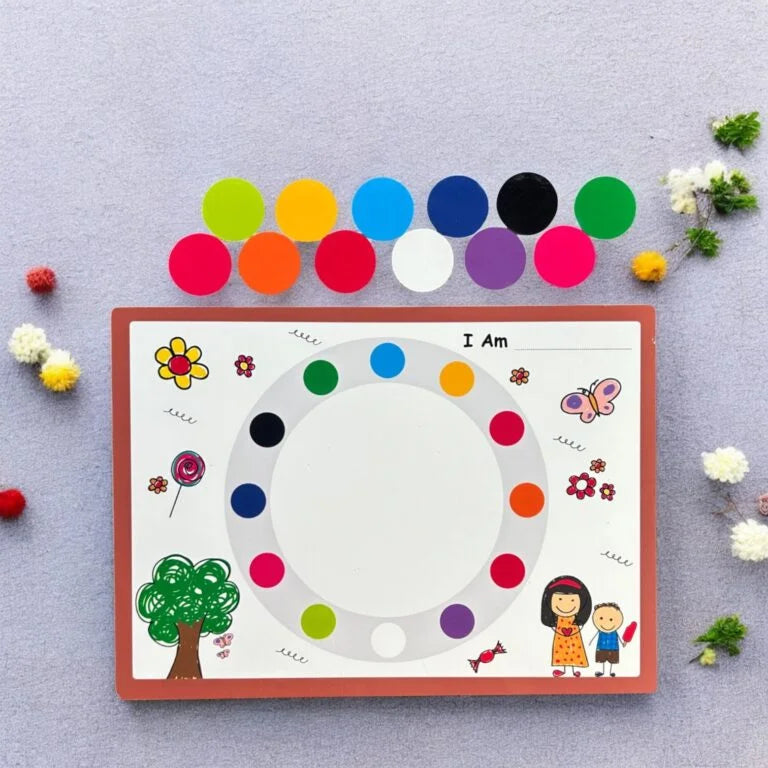Circular Brain Booster Game – Wipe and Clean Board