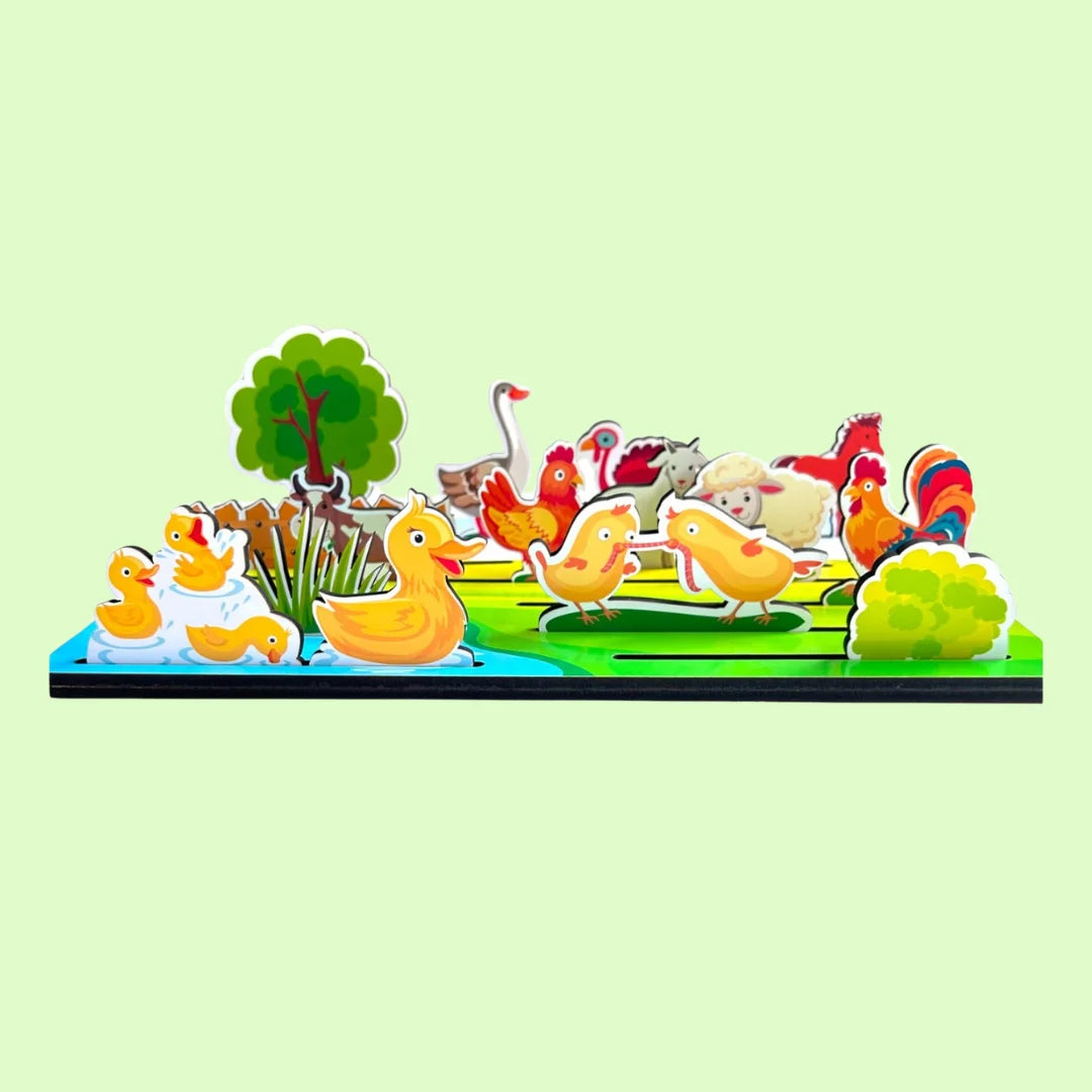 Farmyard Animals Pretend Play Set