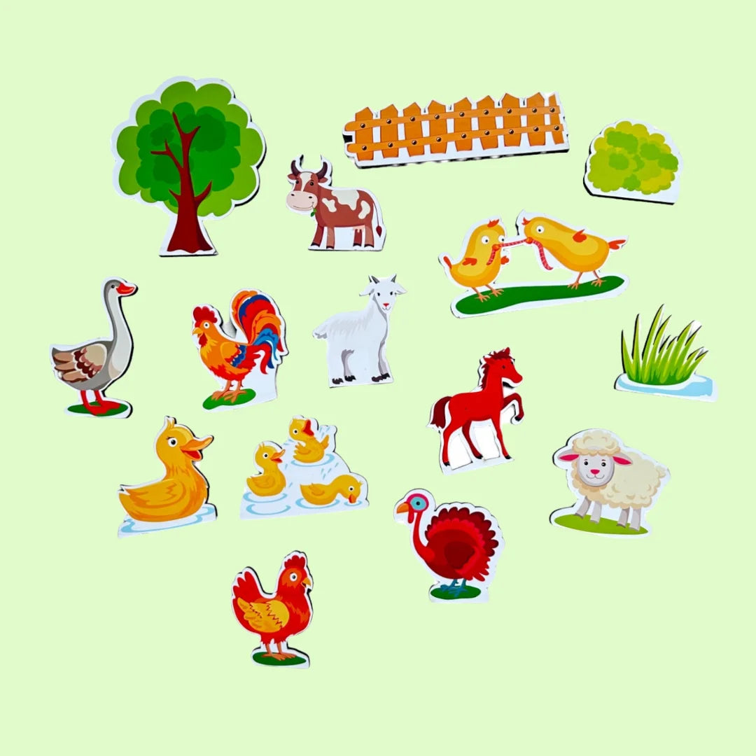 Farmyard Animals Pretend Play Set