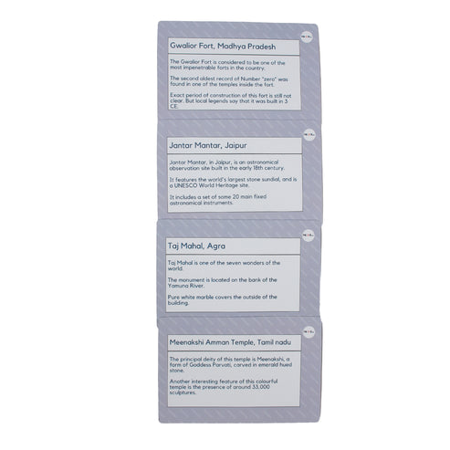 Monuments of India FlashCard for Kids Toddlers, Pre School, Early Learning