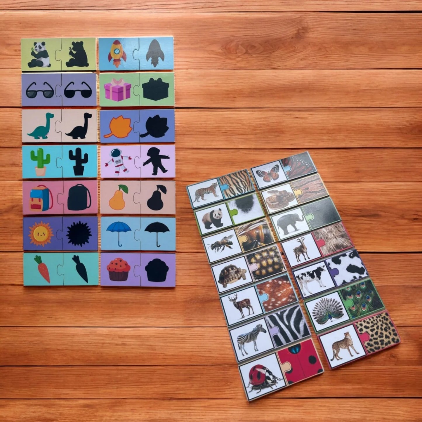 Spot The Match-Animal Pattern And Shadow Combo