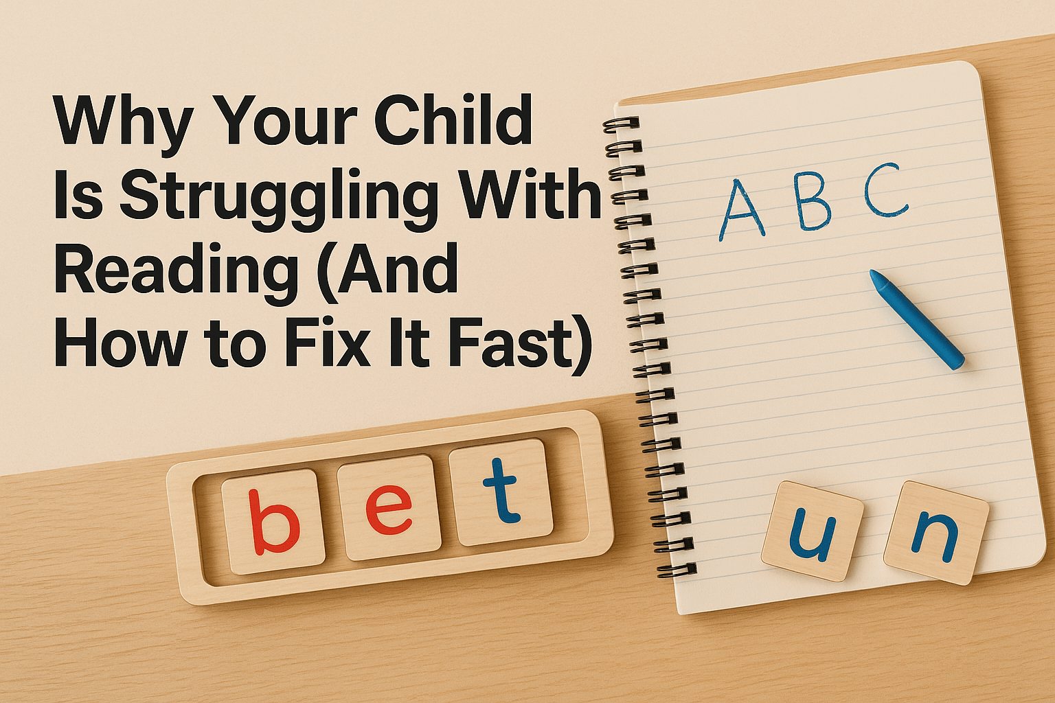 Why Your Child Is Struggling With Reading (And How to Fix It Fast)