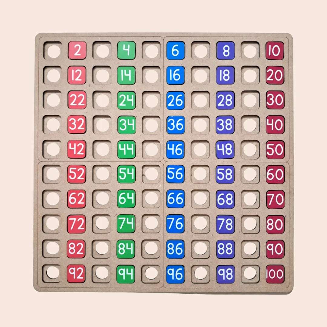 100 Frame With Number Tiles