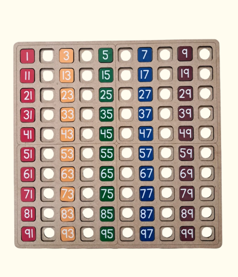 100 Frame Math Learning Kit for Kids | Counting & Number Sense Activity