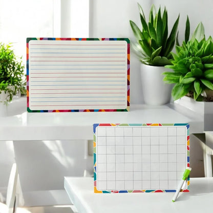 4-Line, Alphabet & Pattern Wipe and Clean Tracing Boards (Combo)