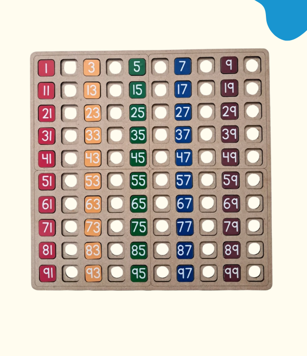 100 Frame With Number Tiles