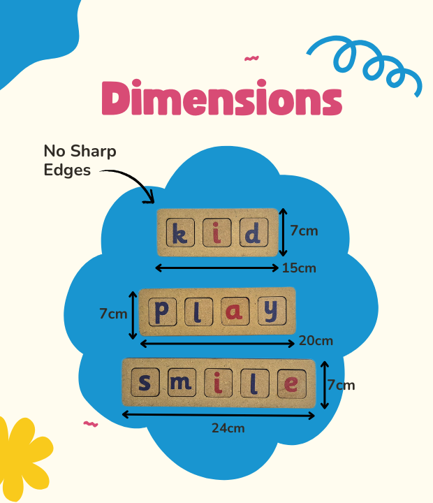 Alphabet tiles for phonics learning India