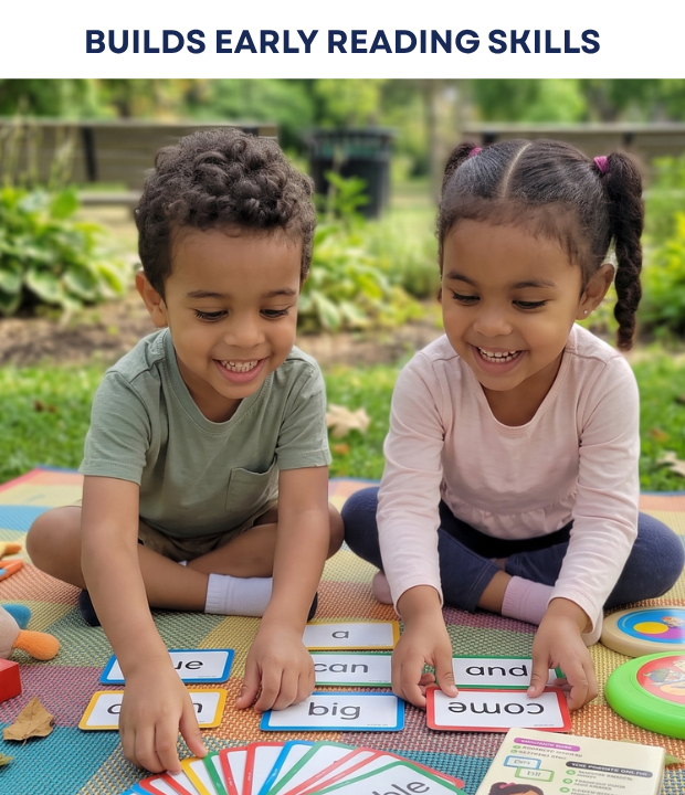 Sight Words Flash Cards for Toddlers & Kindergarten | 62 Water Resistant Learning Cards