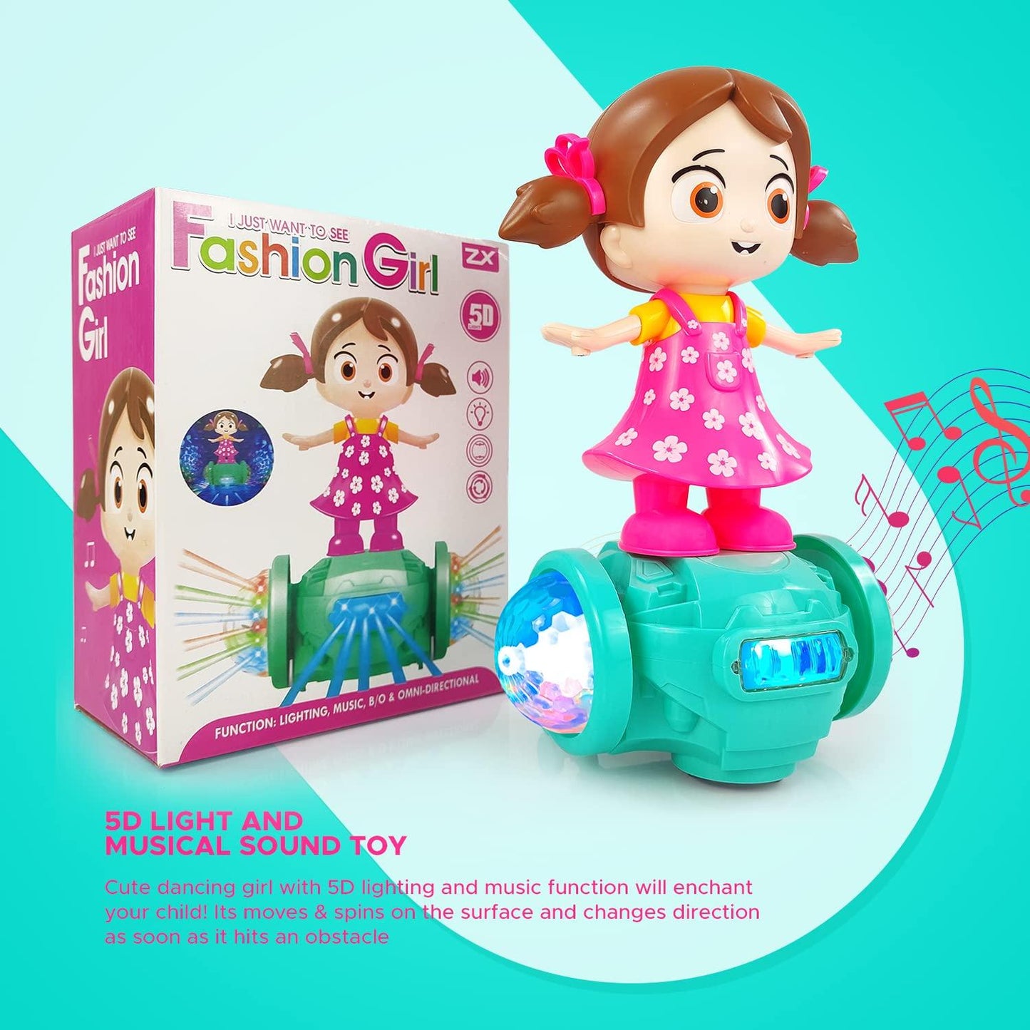 360 Degree Rotating Musical Dancing Doll