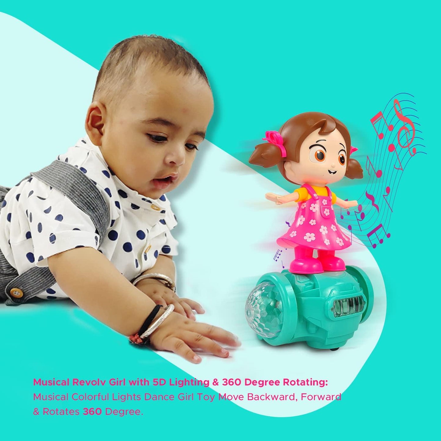 360 Degree Rotating Musical Dancing Doll