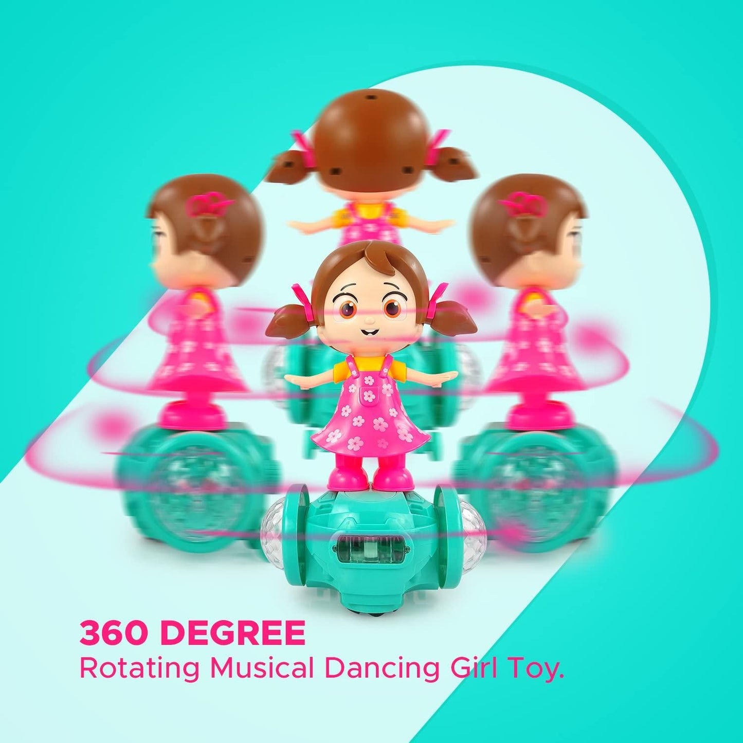 360 Degree Rotating Musical Dancing Doll