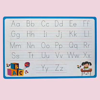 2 in 1 Alphabet Peg with Wipe-Clean Writing Practice Board