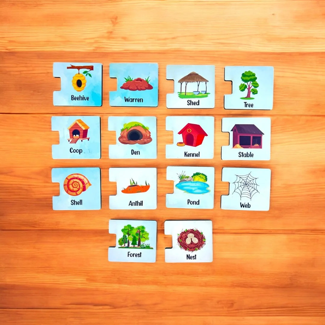 Animals and Their Homes and Babies Combo kit