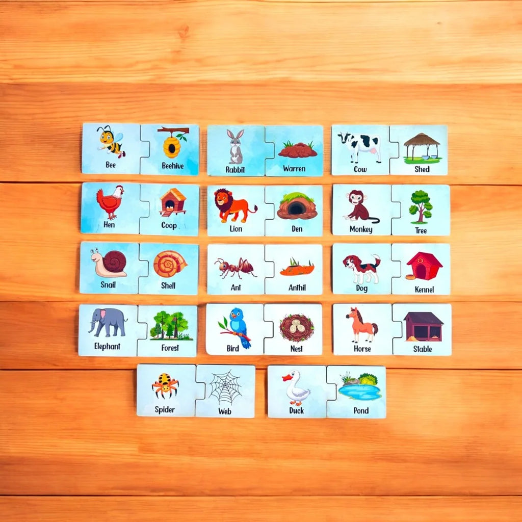 Animals and Their Homes and Babies Combo kit