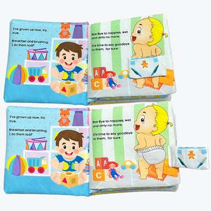 Baby's Potty Time Interactive Potty Training Cloth Book with Flaps, Velcro & Crinkly Cover (0-3 Years)