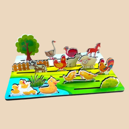 Farmyard Animals Pretend Play Set