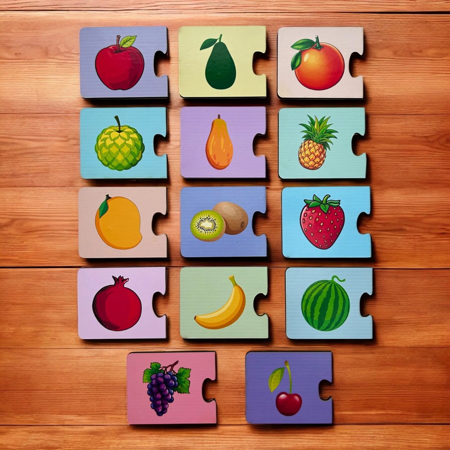 Fruits Matching Shadow 2 Piece Puzzle