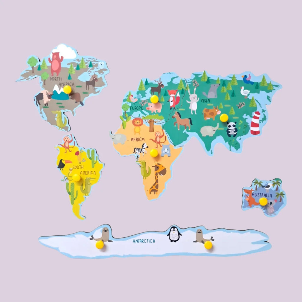 India Map & Continent Puzzle Combo Kit