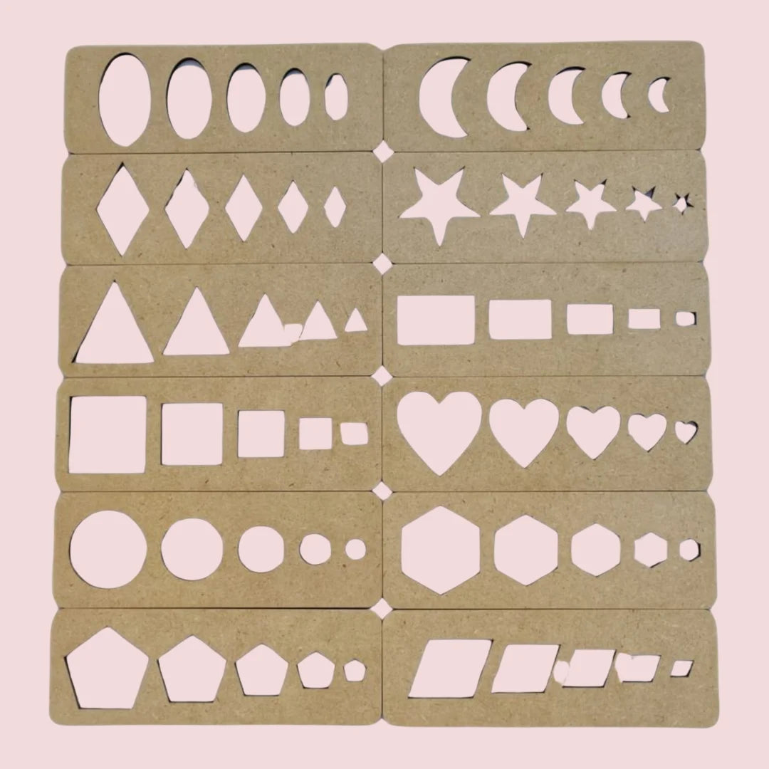 Pre-writing Shape Stencil