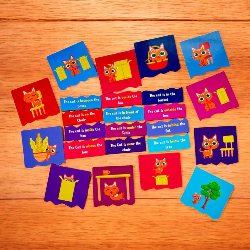 Preposition Tiles | 5 to 10 years | Color Matching Game