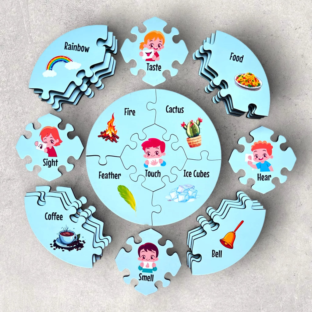 Senses Connections Puzzle-Sensory Discovery Puzzle