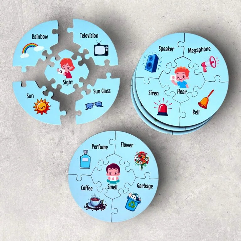 Senses Connections Puzzle-Sensory Discovery Puzzle
