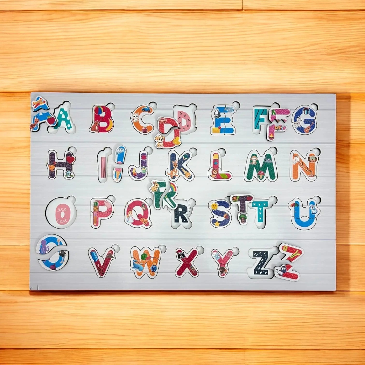 Split And Join Alphabet Puzzle