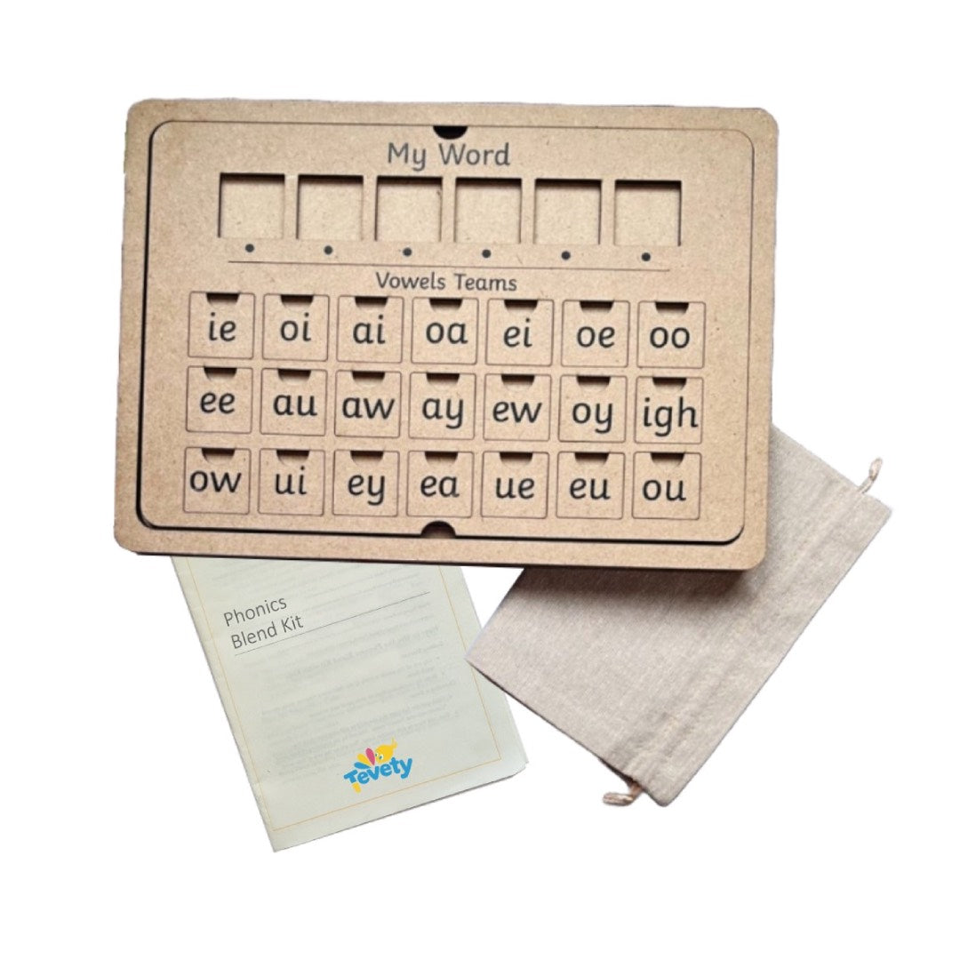 Phonics Blend Kit – Blend & Digraph Tiles for Word Building