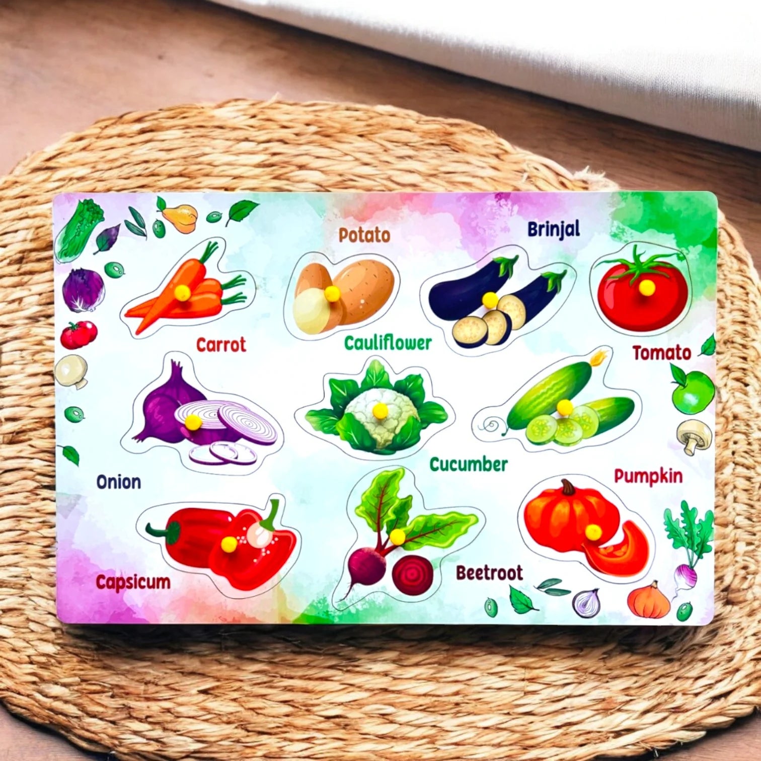 Vegetables Peg Puzzle