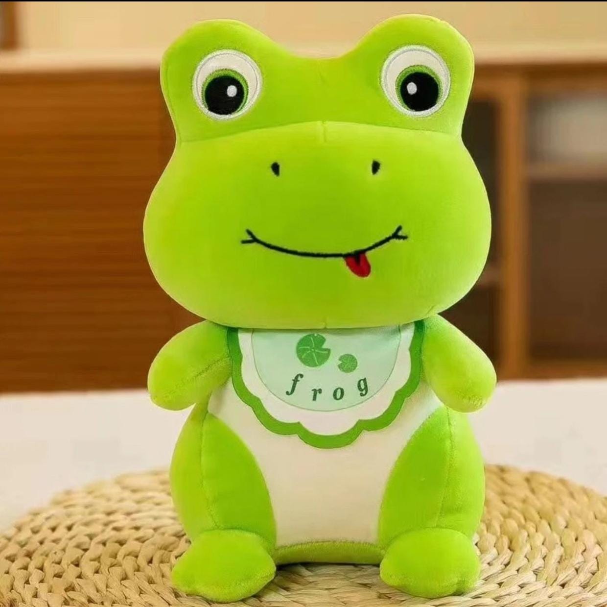 FluffyToons Bandana Frog Plush