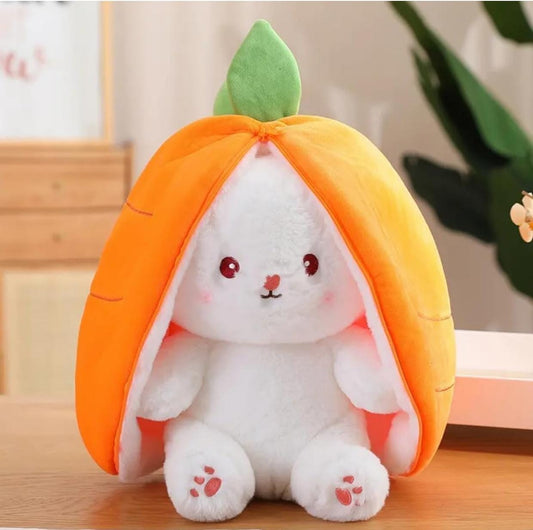 FluffyToons Reversible strawberry bunny (35cm Height)