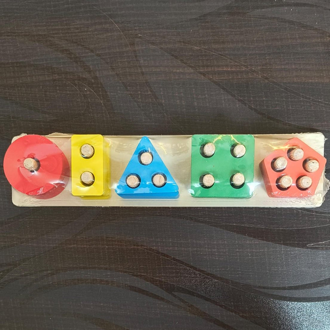 5 Color Shape Sorter - Montessori Motor Skills & Geometric Learning