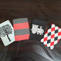 Cloth Black and White High Contrast Flash Cards l Kids Early Learning l Brain Development Study Material for Preschoolers and Kindergarten