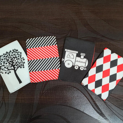 Cloth Black and White High Contrast Flash Cards l Kids Early Learning l Brain Development Study Material for Preschoolers and Kindergarten