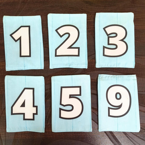 Cloth Numbers Flash Cards l Kids Early Learning l Brain Development Study Material for Preschoolers and Kindergarten