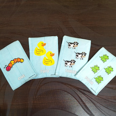 Cloth Numbers Flash Cards l Kids Early Learning l Brain Development Study Material for Preschoolers and Kindergarten