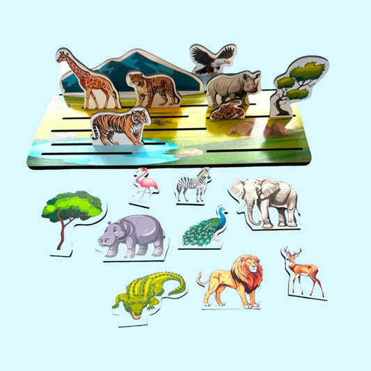 Wild Animals Pretend Play Set