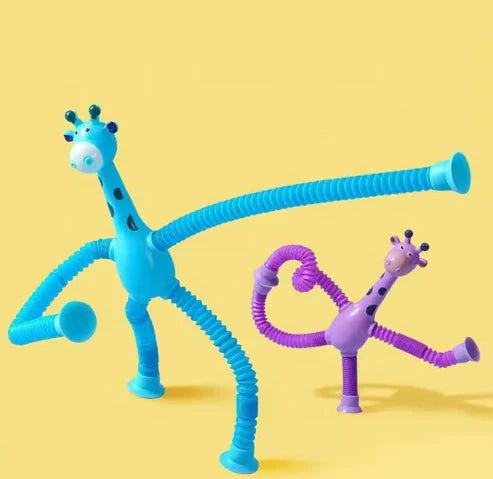 Giraffe Pop Suction Tubes Sensory Fidget Toys for Toddlers