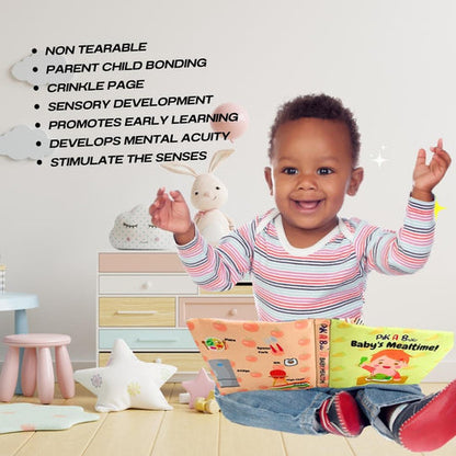 Baby's Mealtime Cloth Books – Fun Feeding Adventures.