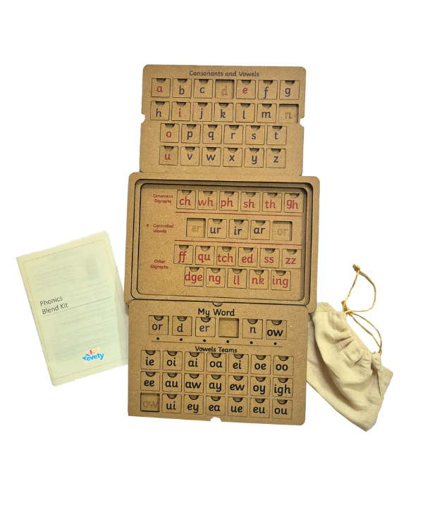 Phonics Blend Kit – Blend & Digraph Tiles for Word Building