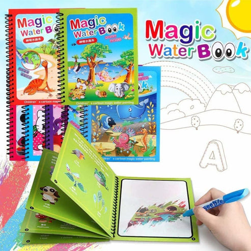 Water Magic Book (Buy 1 Get 3) Writing, Coloring, Travel-Friendly for Kids